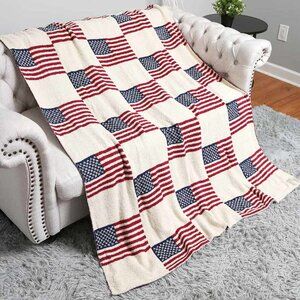 American Flag Throw Blanket